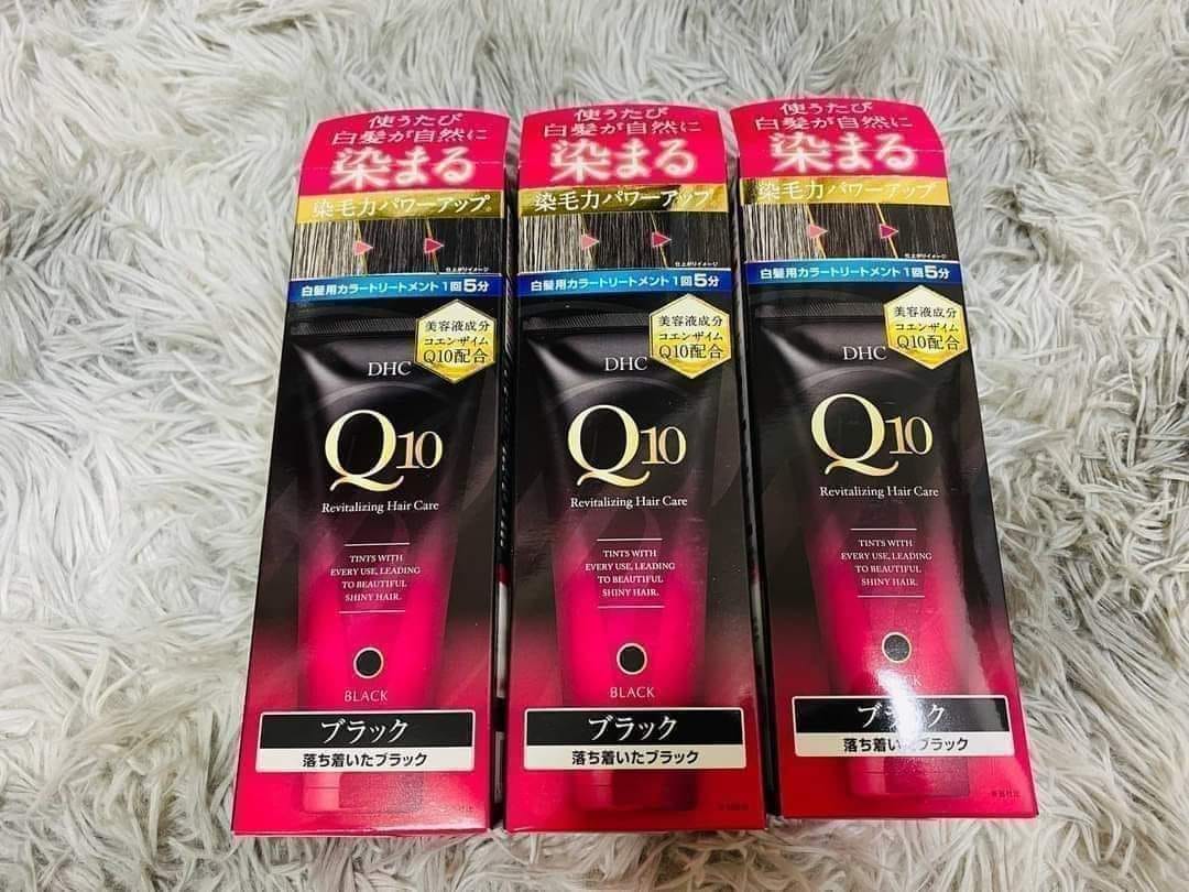 Kem ủ nhuộm tóc phủ bạc Q10 Color Treatment nhõng (150g) - Japan (Đen)